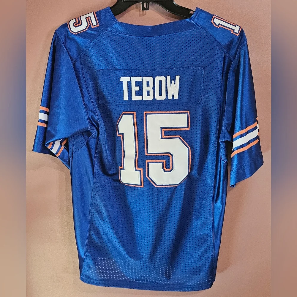 Tim Tebow Florida Gators Jersey Embroidered Patches Stitching Youth XL Nike #15 - Picture 2 of 5
